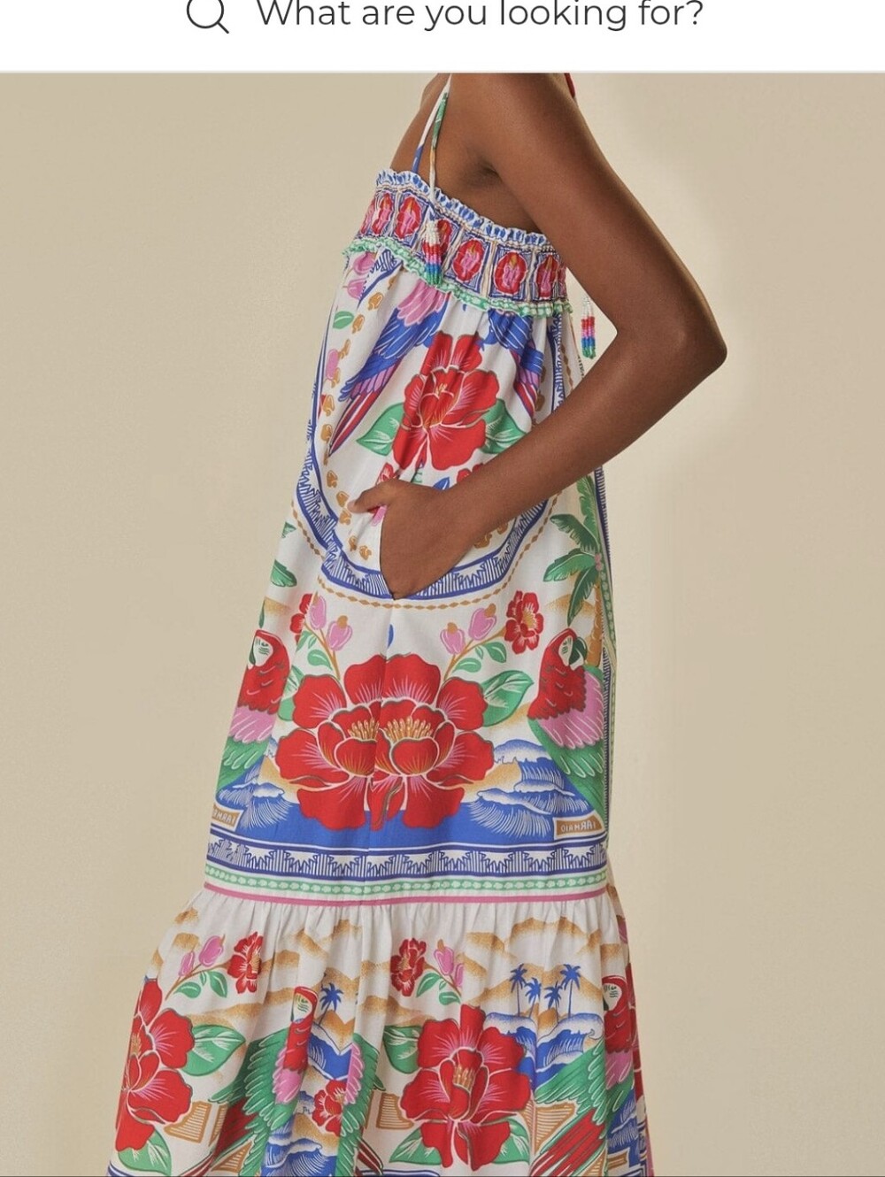 Farm Rio Flowers Beach Midi Dress - Picture 4 of 9